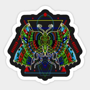 Butterfly Fan Sticker